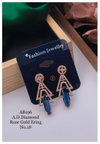 19 AB AD Dimaond Fancy Party Wear Earrings Manufacturers
